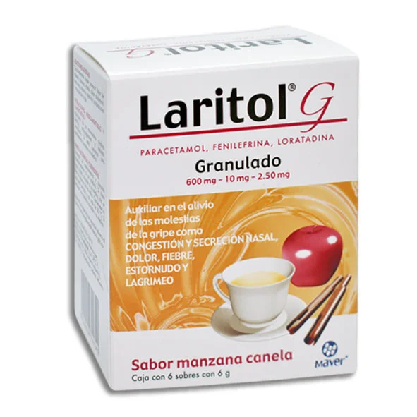 Laritol-g 600/10/2.5mg Sb C/6